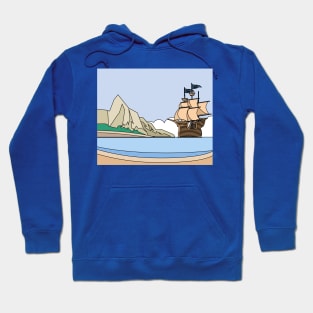 Ships In The Middle Of The Lake Ocean Hoodie